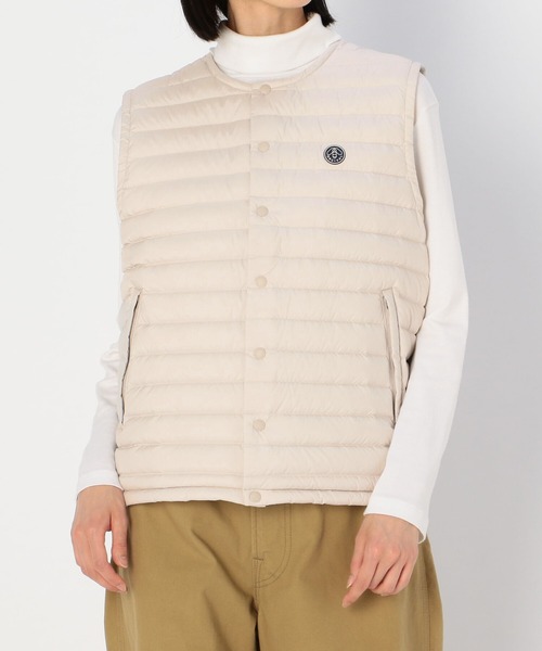 ORCIVAL(オーシバル)の「【ORCIVAL】インナーダウン クルーネックベスト WOMEN(ダウンベスト・レディース・アイボリー/チャコール/ネイビー・1/2)」の5枚目の写真