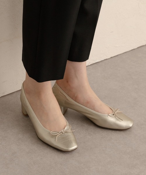 RODE SKO（ロデスコ）の「『MADE IN JAPAN』4センチヒールバレエシューズ（バレエシューズ・レディース・レッド/ブラック/ゴールド・36/37/38）」の9枚目の写真