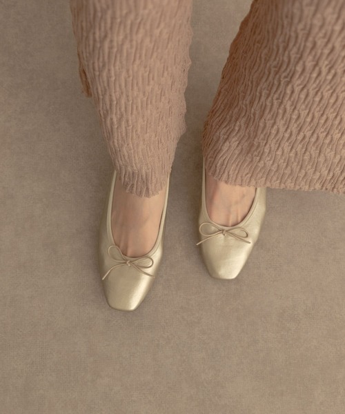 RODE SKO（ロデスコ）の「『MADE IN JAPAN』4センチヒールバレエシューズ（バレエシューズ・レディース・レッド/ブラック/ゴールド・36/37/38）」の7枚目の写真