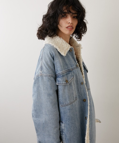 Whim Gazette（ウィムガゼット）の「デニムボアブルゾン（ブルゾン
