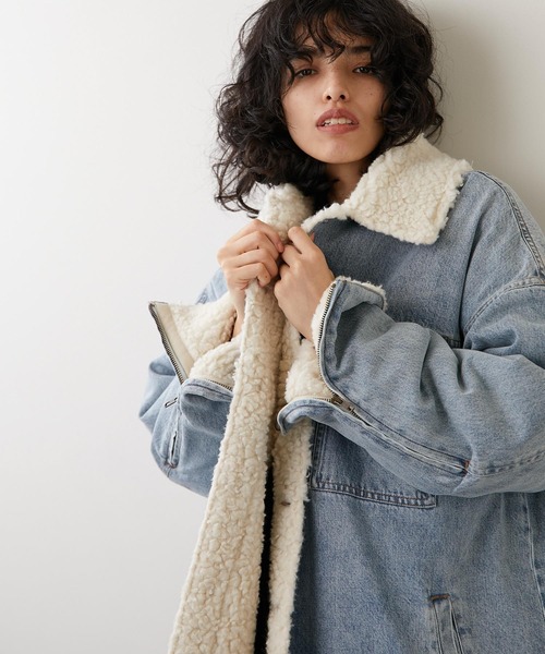 Whim Gazette（ウィムガゼット）の「デニムボアブルゾン（ブルゾン