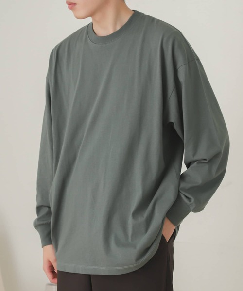 SENSE OF PLACE by URBAN RESEARCH（センスオブプレイスバイアーバンリサーチ）の「エクストラルーズロングTシャツ（Tシャツ/カットソー・メンズ・ブラック/グリーン/ホワイト・MEDIUM/LARGE）」の3枚目の写真