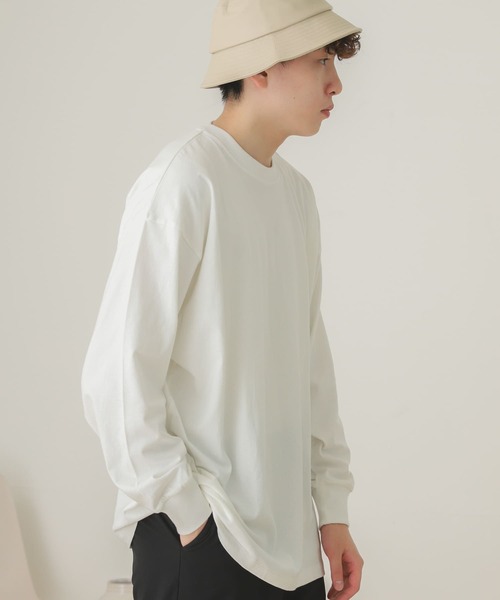 SENSE OF PLACE by URBAN RESEARCH（センスオブプレイスバイアーバンリサーチ）の「エクストラルーズロングTシャツ（Tシャツ/カットソー・メンズ・ブラック/グリーン/ホワイト・MEDIUM/LARGE）」の11枚目の写真