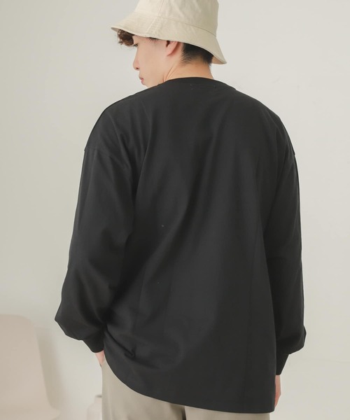 SENSE OF PLACE by URBAN RESEARCH（センスオブプレイスバイアーバンリサーチ）の「エクストラルーズロングTシャツ（Tシャツ/カットソー・メンズ・ブラック/グリーン/ホワイト・MEDIUM/LARGE）」の21枚目の写真