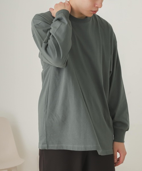 SENSE OF PLACE by URBAN RESEARCH（センスオブプレイスバイアーバンリサーチ）の「エクストラルーズロングTシャツ（Tシャツ/カットソー・メンズ・ブラック/グリーン/ホワイト・MEDIUM/LARGE）」の5枚目の写真