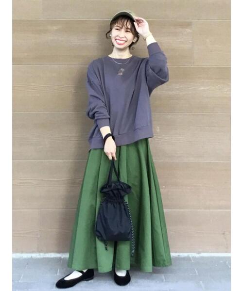 coen（コーエン）の「アシメタックボリュームチノマキシフレアスカート（スカート・レディース・ベージュ/オリーブ/レンガ・LARGE/MEDIUM）」の21枚目の写真