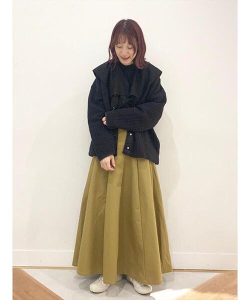 coen（コーエン）の「アシメタックボリュームチノマキシフレアスカート（スカート・レディース・ベージュ/オリーブ/レンガ・LARGE/MEDIUM）」の19枚目の写真