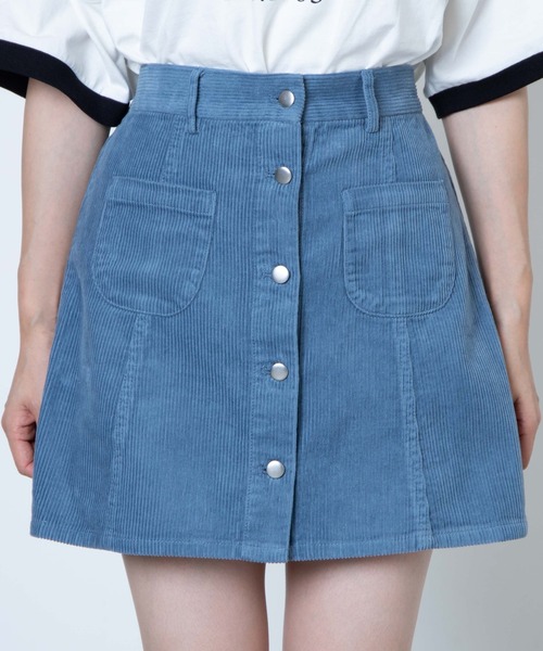 LGB　ルグランブルー　ミニスカート　コーデュロイ WEGO（ウィゴー）の「WEGO/コーデュロイ前ポケットミニスカート