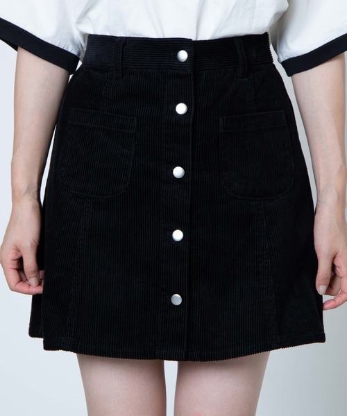 WEGO（ウィゴー）の「WEGO/コーデュロイ前ポケットミニスカート（スカート・レディース・ベージュ/サックスブルー/ブラック・SMALL/MEDIUM）」の19枚目の写真