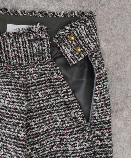 La TOTALITE（ラトータリテ）の「ツィード キュロット パンツ◆（その他パンツ・レディース・ブラック/グレー・38/36）」の15枚目の写真