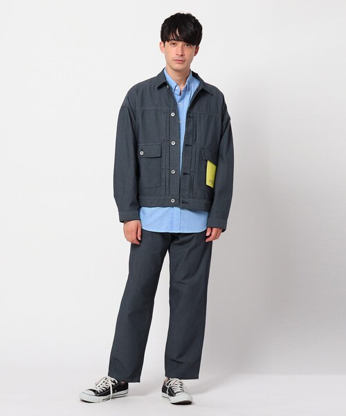 THE SHOP TK （ザ ショップ ティーケー ）の「◆Hug Cot ブルゾン（ミリタリージャケット・メンズ・ネイビー/アイボリー・02/03/04）」の12枚目の写真