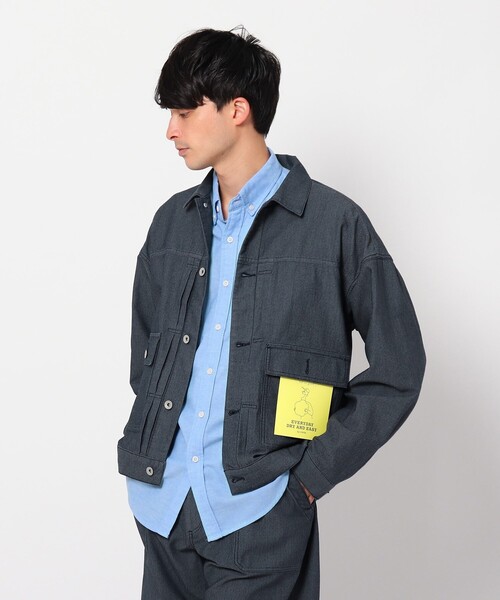 THE SHOP TK （ザ ショップ ティーケー ）の「◆Hug Cot ブルゾン（ミリタリージャケット・メンズ・ネイビー/アイボリー・02/03/04）」の14枚目の写真