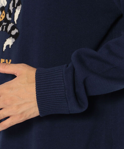 AVIREX(アヴィレックス)の「トムキャット クルーネック ニット / TOMCAT CREW NECK KNIT / アヴィレックス / AVIREX(ニット/セーター・メンズ・ライトグレー/バーガンディー/ネイビー・LARGE/X-LARGE/MEDIUM/XX-LARGE)」の6枚目の写真