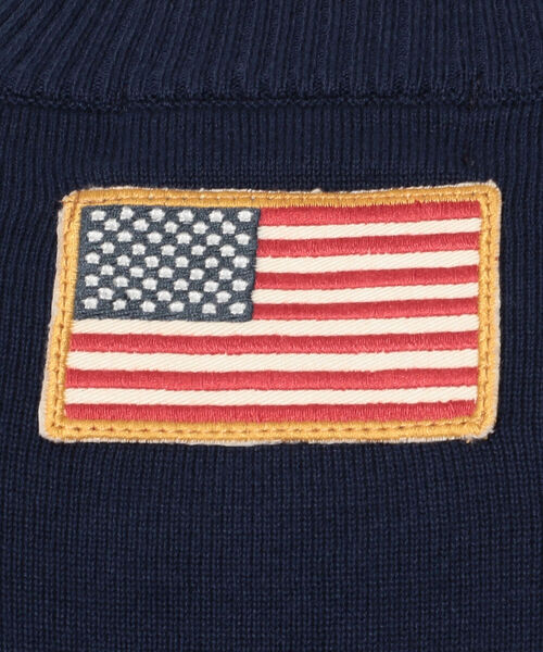 AVIREX(アヴィレックス)の「トムキャット クルーネック ニット / TOMCAT CREW NECK KNIT / アヴィレックス / AVIREX(ニット/セーター・メンズ・ライトグレー/バーガンディー/ネイビー・LARGE/X-LARGE/MEDIUM/XX-LARGE)」の9枚目の写真