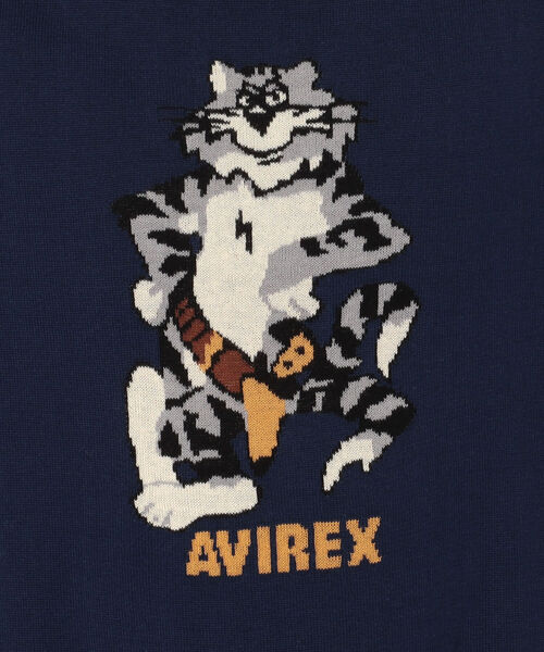 AVIREX(アヴィレックス)の「トムキャット クルーネック ニット / TOMCAT CREW NECK KNIT / アヴィレックス / AVIREX(ニット/セーター・メンズ・ライトグレー/バーガンディー/ネイビー・LARGE/X-LARGE/MEDIUM/XX-LARGE)」の10枚目の写真