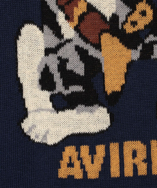 AVIREX(アヴィレックス)の「トムキャット クルーネック ニット / TOMCAT CREW NECK KNIT / アヴィレックス / AVIREX(ニット/セーター・メンズ・ライトグレー/バーガンディー/ネイビー・LARGE/X-LARGE/MEDIUM/XX-LARGE)」の11枚目の写真