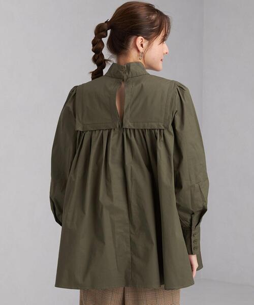 green label relaxing（グリーンレーベルリラクシング）の「＜Tavii＞ セーラ―カラー ブラウス（シャツ/ブラウス・レディース・ブラック/オリーブ・FREE）」の18枚目の写真