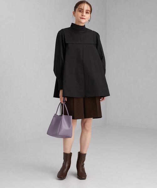 green label relaxing（グリーンレーベルリラクシング）の「＜Tavii＞ セーラ―カラー ブラウス（シャツ/ブラウス・レディース・ブラック/オリーブ・FREE）」の16枚目の写真