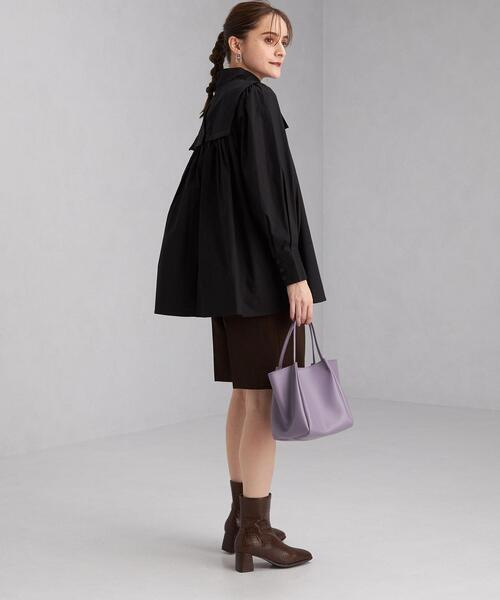 green label relaxing（グリーンレーベルリラクシング）の「＜Tavii＞ セーラ―カラー ブラウス（シャツ/ブラウス・レディース・ブラック/オリーブ・FREE）」の8枚目の写真