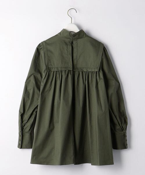 green label relaxing（グリーンレーベルリラクシング）の「＜Tavii＞ セーラ―カラー ブラウス（シャツ/ブラウス・レディース・ブラック/オリーブ・FREE）」の6枚目の写真