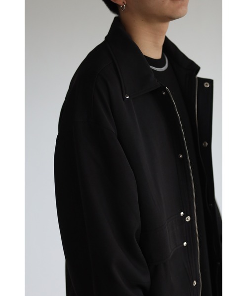 CREARE -LINO-（クレアーレリノ）の「オーバーサイズ ビッグポケット 比翼ブルゾン <セットアップ>（ブルゾン・メンズ・ブラック/グレー/カーキ・M/L）」の6枚目の写真