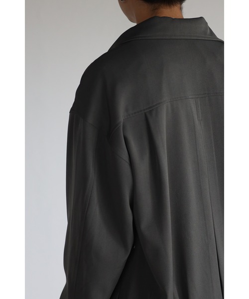 CREARE -LINO-（クレアーレリノ）の「オーバーサイズ ビッグポケット 比翼ブルゾン <セットアップ>（ブルゾン・メンズ・ブラック/グレー/カーキ・M/L）」の10枚目の写真