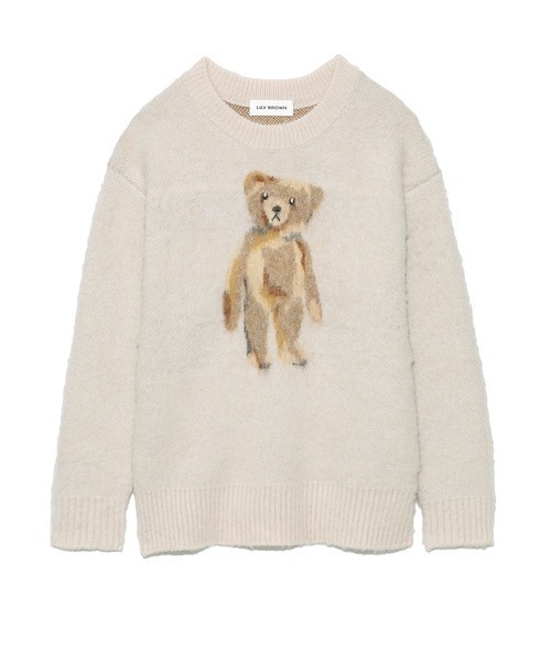 LILY BROWN（リリーブラウン）の「LilyBearニットプルオーバー