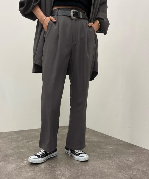 apres jour mignon（アプレジュールミニョン）の「センターシームパンツ【SETUP着用可能】 【ZOZOTOWN限定アイテム】（その他パンツ・レディース・チャコールグレー/ブラック/グリーン系その他2/パープル系その他3・SMALL/MEDIUM/X-LARGE）」の13枚目の写真