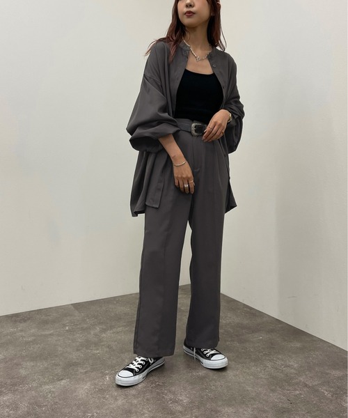 apres jour mignon（アプレジュールミニョン）の「センターシームパンツ【SETUP着用可能】 【ZOZOTOWN限定アイテム】（その他パンツ・レディース・チャコールグレー/ブラック/グリーン系その他2/パープル系その他3・SMALL/MEDIUM/X-LARGE）」の17枚目の写真