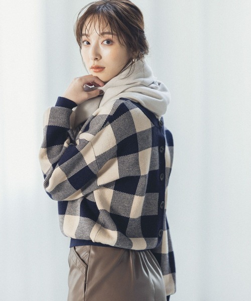 Andemiu（アンデミュウ）の「ソフトタッチストール954972（ストール/ショール・レディース・ブルー/ベージュ/ライトグレー・FREE）」の19枚目の写真