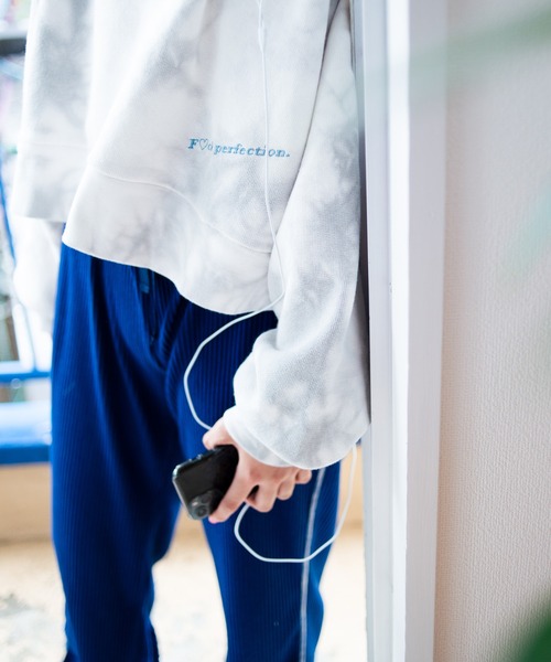 Kastane（カスタネ）の「【コラボアイテム】Yuri Hanamori コラボ パイピングパンツ（その他パンツ・レディース・ブルー/オフホワイト・FREE）」の9枚目の写真