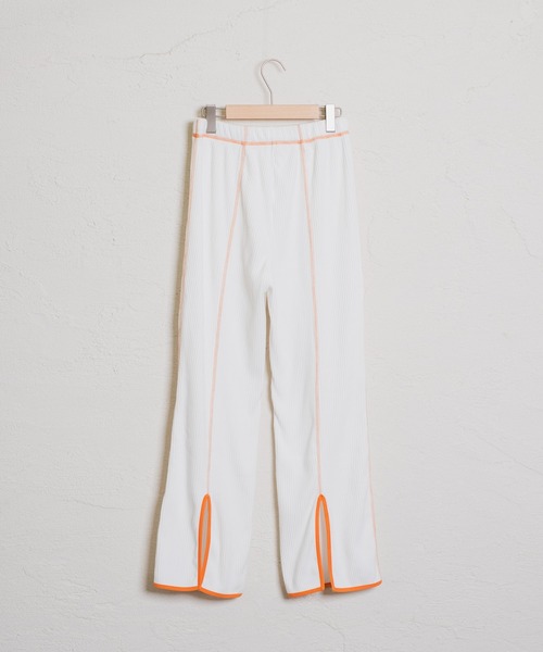 Kastane（カスタネ）の「【コラボアイテム】Yuri Hanamori コラボ パイピングパンツ（その他パンツ・レディース・ブルー/オフホワイト・FREE）」の10枚目の写真