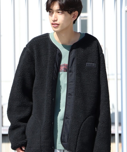 ノーカラ―サファリブルゾン アクアスーティングジャージー ノーカラーブルゾン（15-33VK02-205