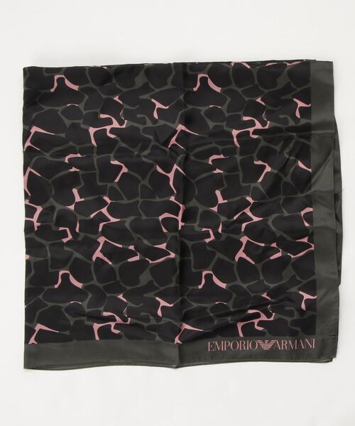 EMPORIO ARMANI（エンポリオアルマーニ）の「【エンポリオ アルマーニ】EMPORIO ARMANI スカーフ付きティペット（ストール/ショール・レディース・ブラック/ダークパープル・FREE）」の5枚目の写真