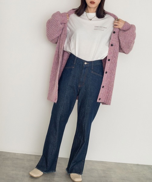 w closet（ダブルクローゼット）の「スモールロゴロンTee（Tシャツ/カットソー・レディース・ライトグリーン系/スミクロ/ラベンダー/オフホワイト・FREE）」の10枚目の写真