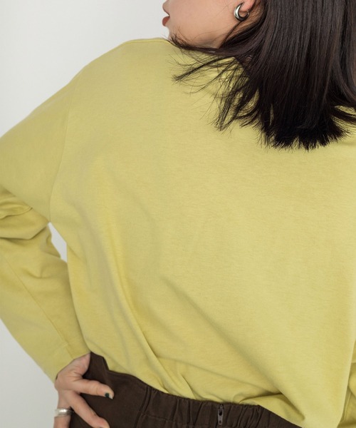 w closet（ダブルクローゼット）の「スモールロゴロンTee（Tシャツ/カットソー・レディース・ライトグリーン系/スミクロ/ラベンダー/オフホワイト・FREE）」の15枚目の写真