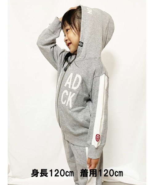 HEAD ROCK（ヘッドロック）の「フーデッドジップアップ（パーカー・キッズ・ネイビー/グレー系その他/グレー/グリーン系その他/カーキ/チャコールグレー・110/120/140/150/130/100）」の4枚目の写真