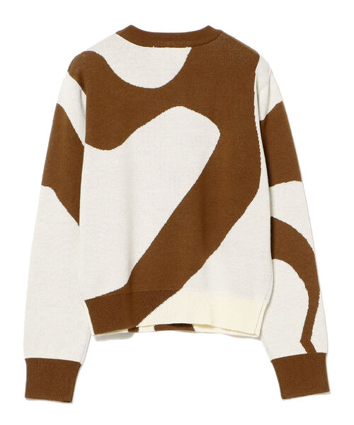 Ray BEAMS（レイビームス）の「Ray BEAMS / バイカラー パターン クルーネック ニット（ニット/セーター・レディース・ダークブラウン/ベージュ・ONE SIZE）」の19枚目の写真