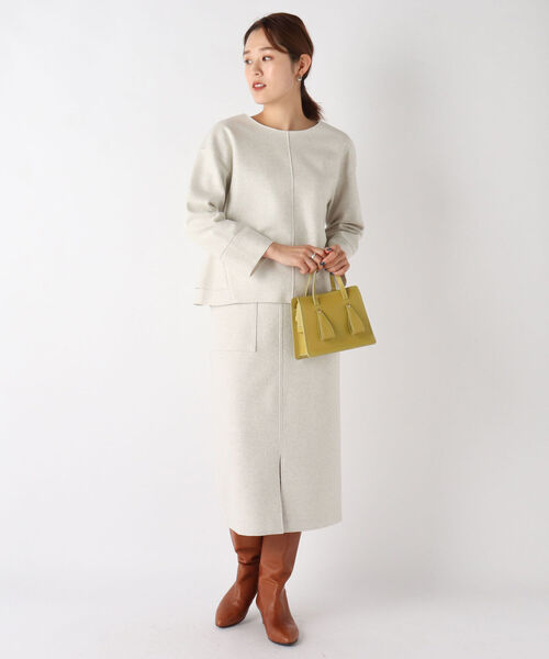 NOLLEY’S（ノーリーズ）の「圧縮リングジャージバックフリルプルオーバーカットソー（Tシャツ/カットソー・レディース・サックスブルー/アイボリー/ネイビー・36/38）」の15枚目の写真