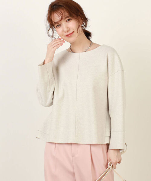 NOLLEY’S（ノーリーズ）の「圧縮リングジャージバックフリルプルオーバーカットソー（Tシャツ/カットソー・レディース・サックスブルー/アイボリー/ネイビー・36/38）」の19枚目の写真