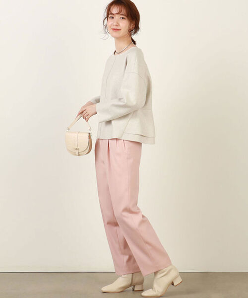 NOLLEY’S（ノーリーズ）の「圧縮リングジャージバックフリルプルオーバーカットソー（Tシャツ/カットソー・レディース・サックスブルー/アイボリー/ネイビー・36/38）」の20枚目の写真