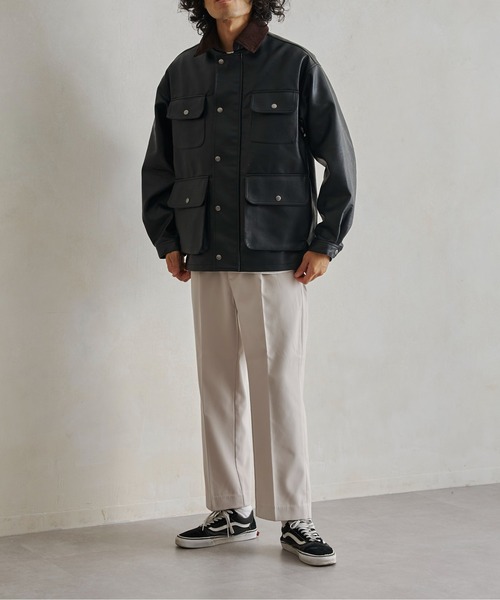CPCM(シーピーシーエム)の「襟コーデュロイフェイクレザーハーフジャケット(ブルゾン・メンズ・ブラック・LARGE/MEDIUM)」の17枚目の写真