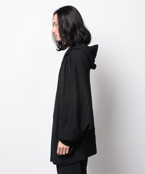 nude:masahiko maruyama（ヌードマサヒコマルヤマ）の「【別注】nude:masahiko maruyama/ヌード:マサヒコ マルヤマ/Dolman Sleeve Oversiz PK（パーカー・メンズ・チャコール・2）」の3枚目の写真