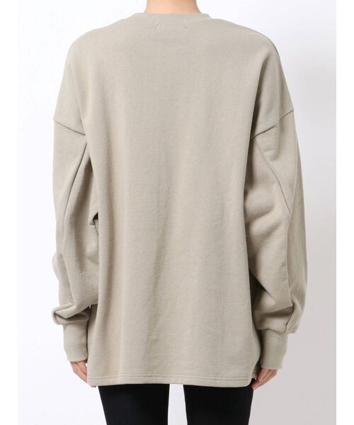 EMODA（エモダ）の「スリットロングプルオーバー（Tシャツ/カットソー・レディース・ホワイト/ブラック/ベージュ・FREE）」の11枚目の写真
