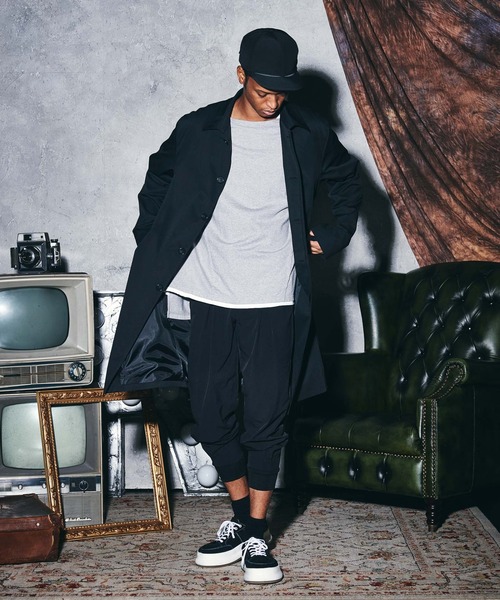 glamb（グラム）の「It Soutien Collar Coat / イットステンカラーコート（ステンカラーコート・メンズ・ブラック/グリーン/ベージュ・M/S/L）」の2枚目の写真