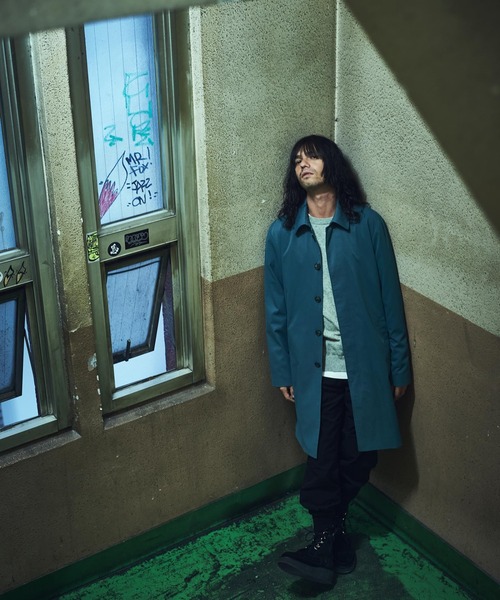 glamb（グラム）の「It Soutien Collar Coat / イットステンカラーコート（ステンカラーコート・メンズ・ブラック/グリーン/ベージュ・M/S/L）」の4枚目の写真