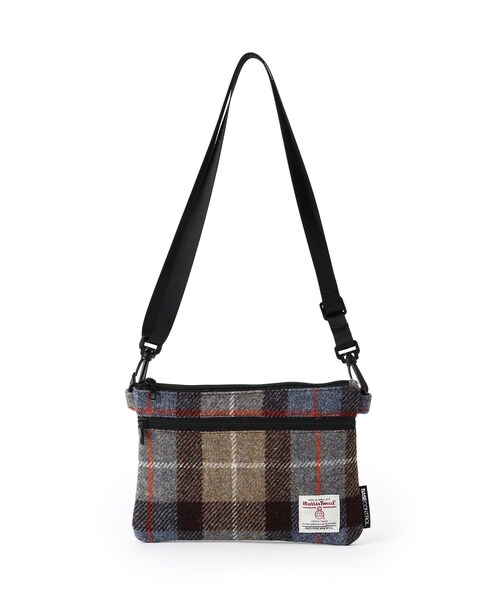 HARRIS TWEED（ハリスツイード）の「◆Harris Tweed ハリス ツィード 2wayサコッシュ ミニショルダー（ショルダーバッグ・メンズ・チャコールグレー/ブラック/ベージュ・99）」の7枚目の写真