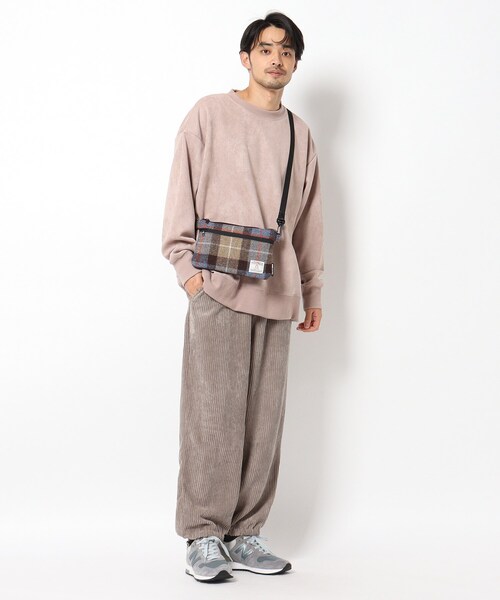 HARRIS TWEED（ハリスツイード）の「◆Harris Tweed ハリス ツィード 2wayサコッシュ ミニショルダー（ショルダーバッグ・メンズ・チャコールグレー/ブラック/ベージュ・99）」の8枚目の写真