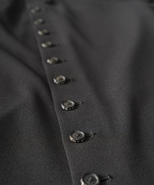 SHAREEF（シャリーフ）の「GEORGETTE OVER SKIRT（スカート・メンズ・ブラック/グリーン/チャコール・FREE）」の5枚目の写真