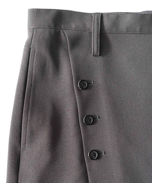 SHAREEF（シャリーフ）の「GEORGETTE OVER SKIRT（スカート・メンズ・ブラック/グリーン/チャコール・FREE）」の8枚目の写真